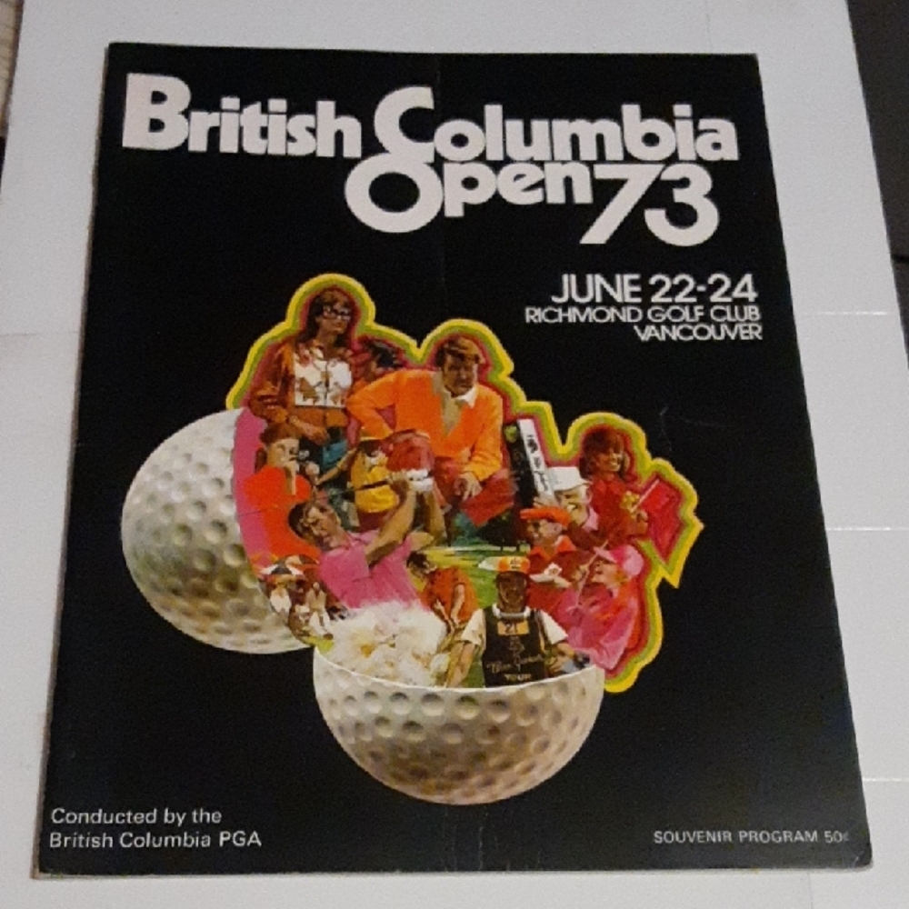 Vintage British Columbia Open 73 Souvenir Program